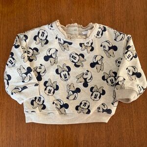 🫐3/$30 NWOT GAP Disney Kids Sweatshirt with Minnie Mouse Print size 18-24m